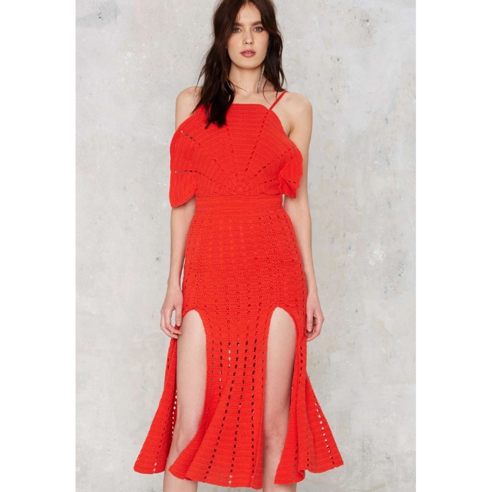 Alice McCall Red Crochet Dress - Picture 1 of 9